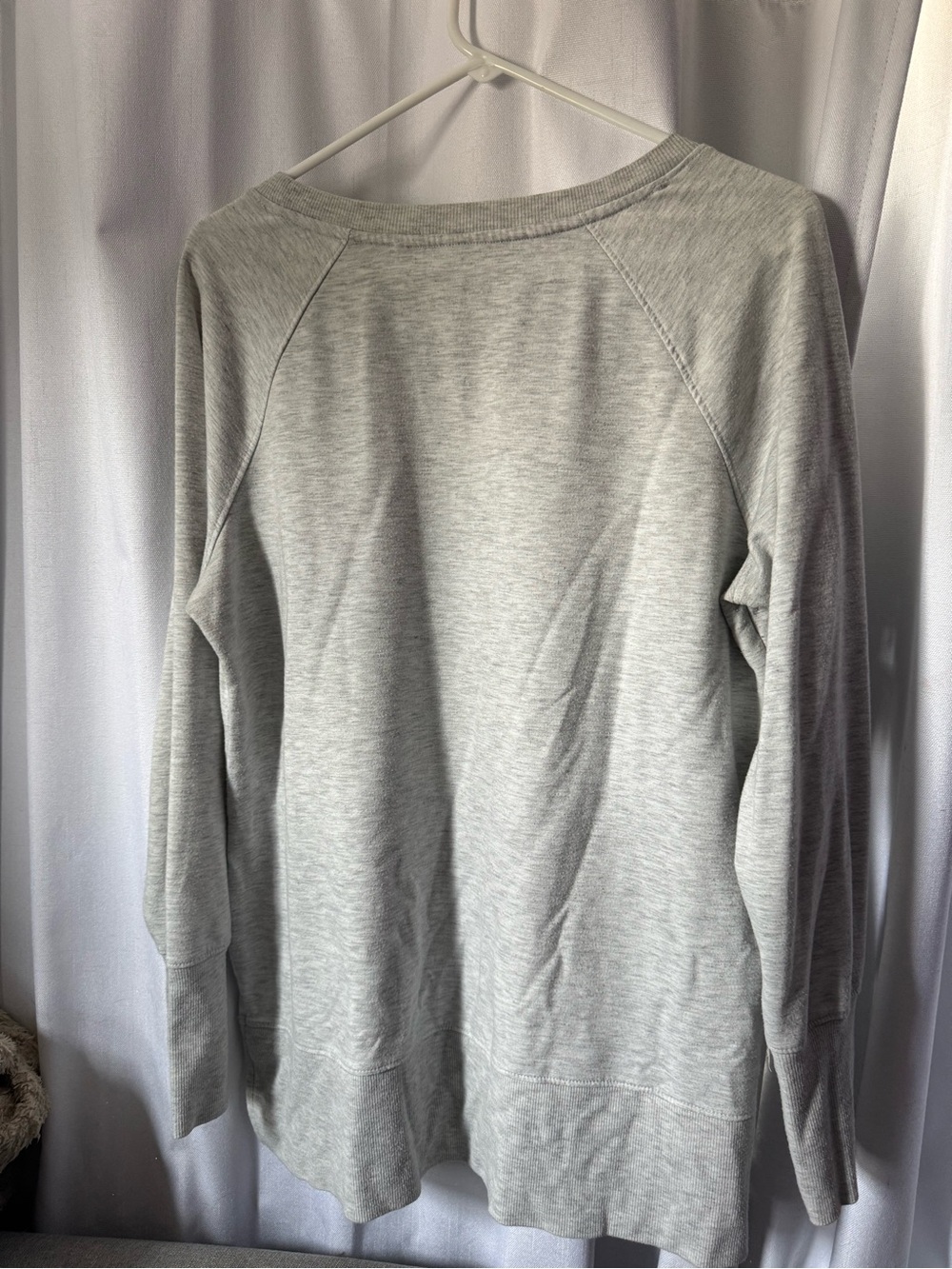 Light Gray Cozy Pullover Sweatshirt